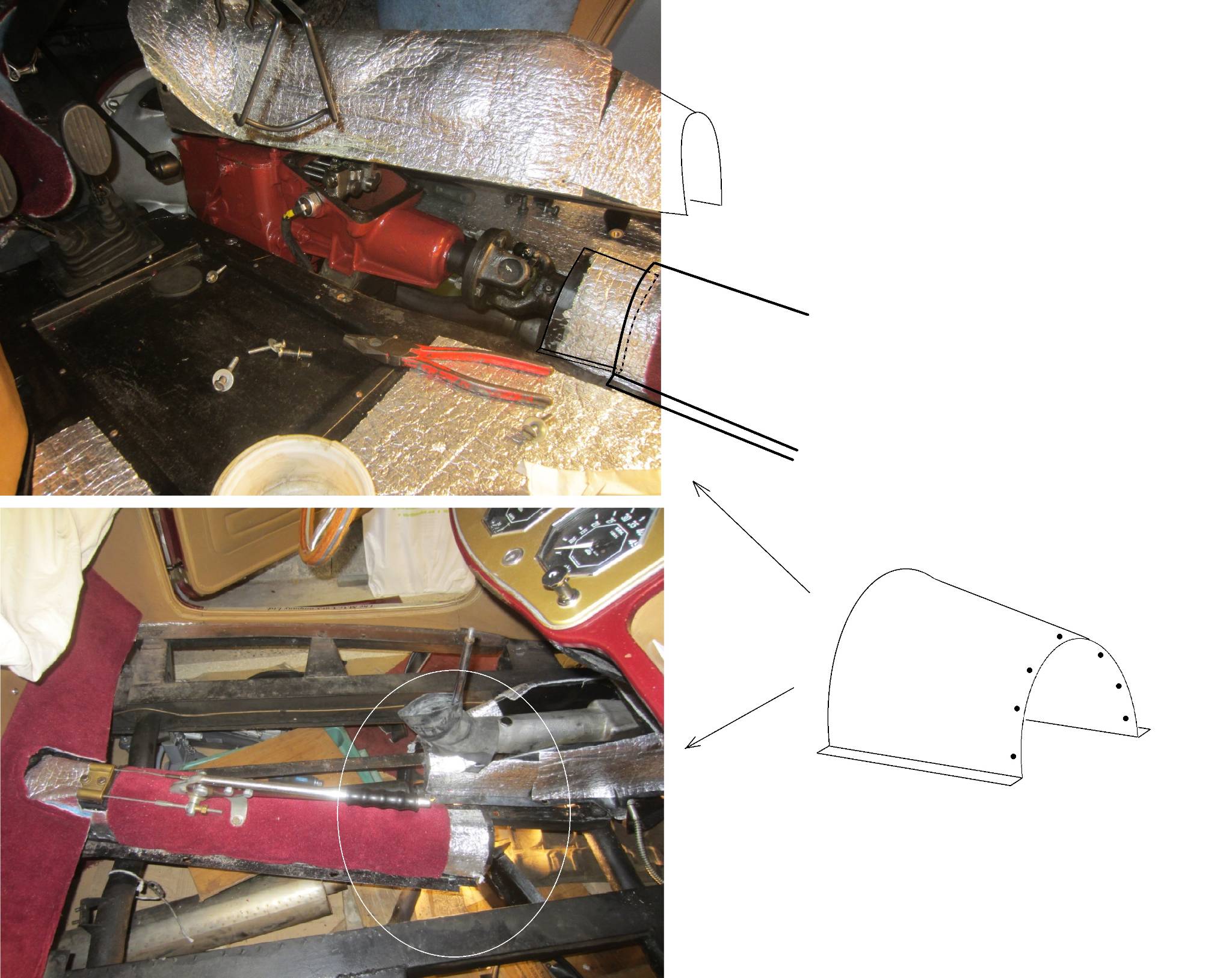 Pièce intermédiaire entre le capot de la BV et du tunnel de transmission.JPG
