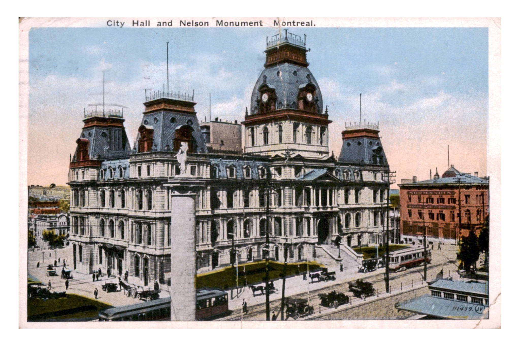 Montréal, (CDN), City Hall et Monument Nelson (JV 11549).jpg