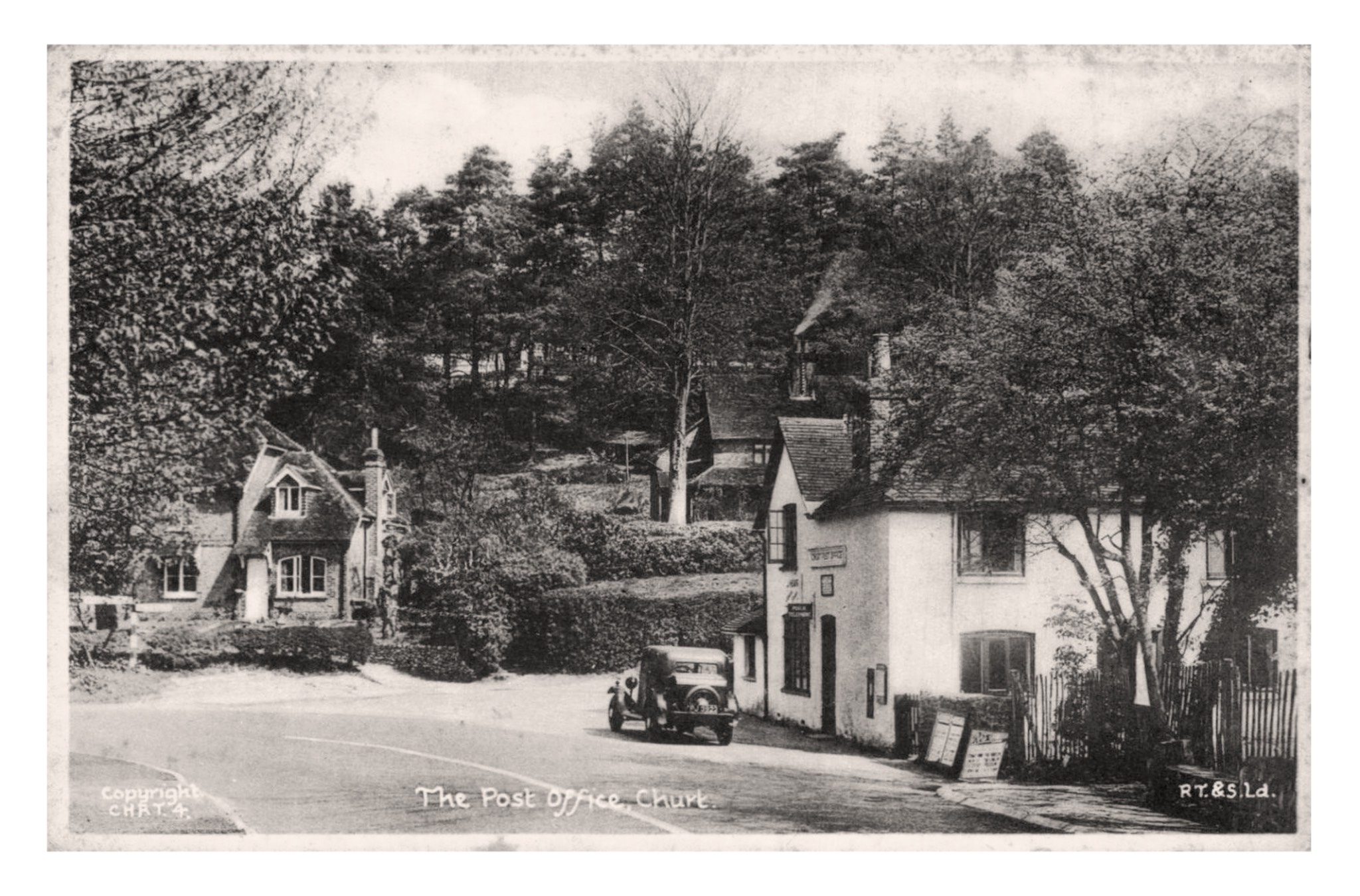 Churt, Surrey (UK) the Post Office (Tuck PC, RT&S Ld).jpg