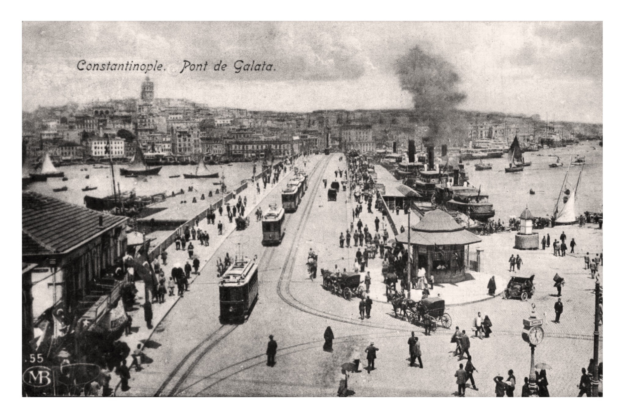 Constantinople (TR), Pont de Galata (MB 55).jpg